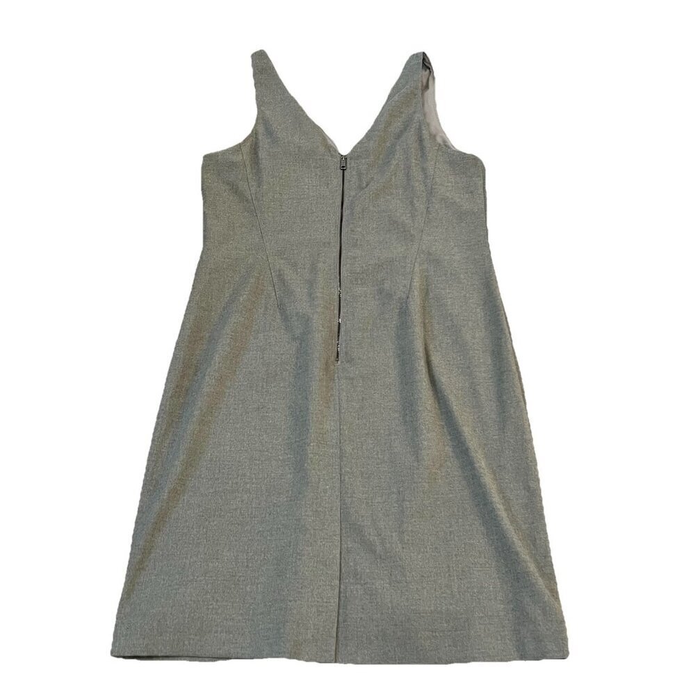 Banana Republic Womens Luxe Brushed Twill Sheath Dress Size 14 Gray Lined Career - Picture 3 of 9